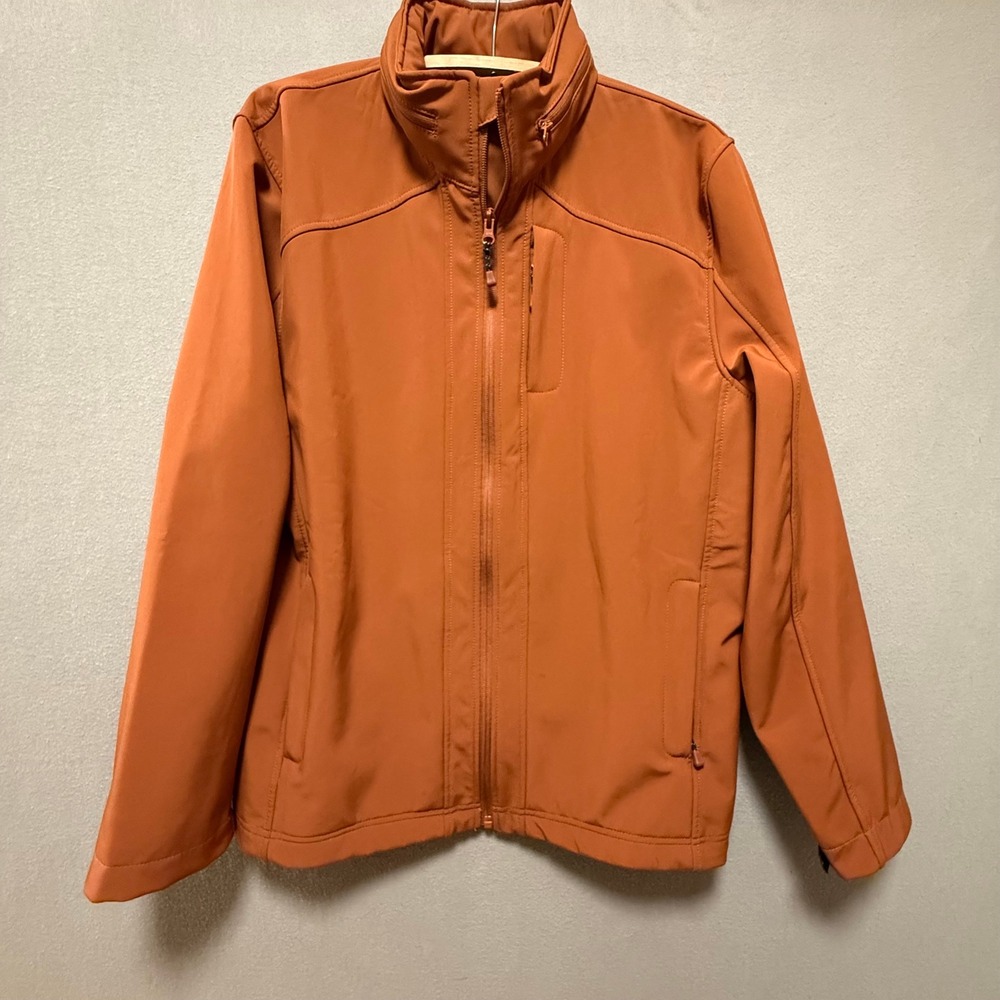 Powder River Outfitters Collection by Panhandle Softshell Rust Jacket Men Size M